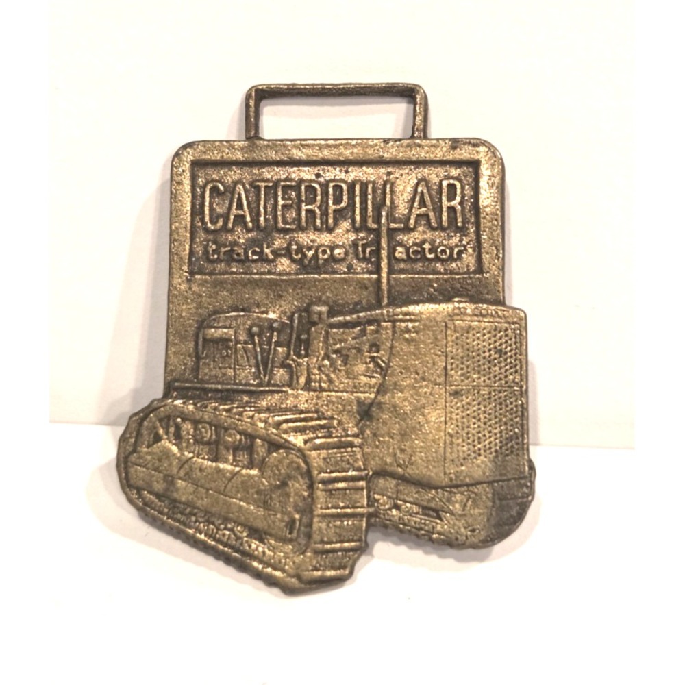 1940's Caterpillar Tractor Fob PERKINS Machinery Co Needham Hts Springfield
